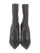 Fendi Zucca FF Logo Leather Sock Boots