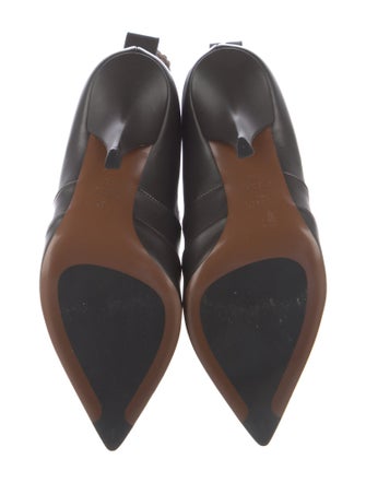 Fendi Zucca FF Logo Leather Sock Boots