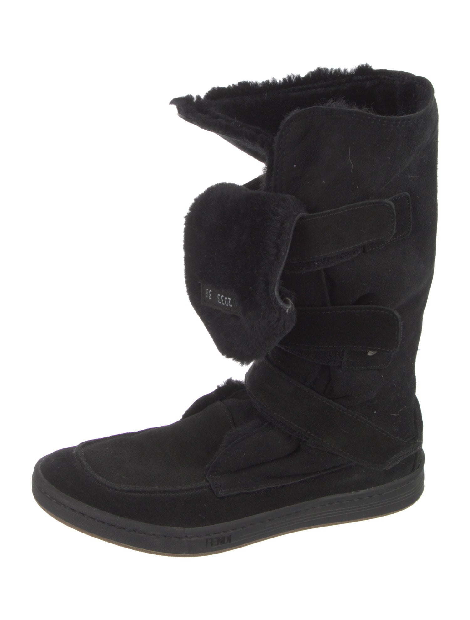 Fendi Suede Lace-Up Boots