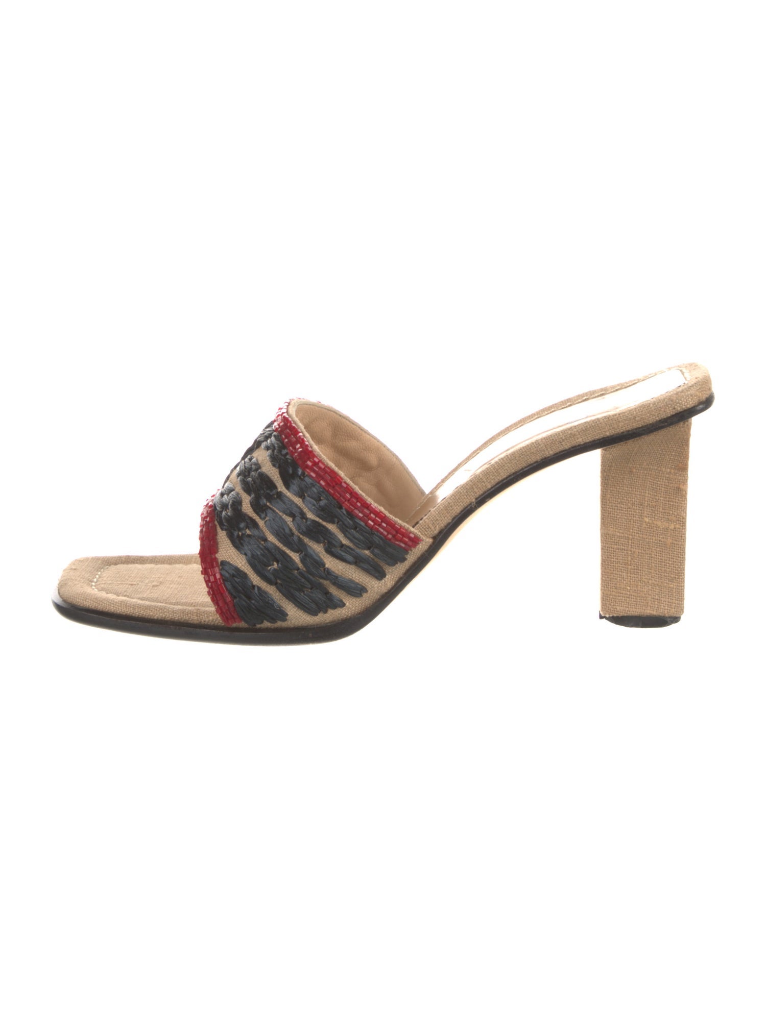 Fendi Canvas Printed Slides