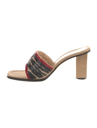 Fendi Canvas Printed Slides