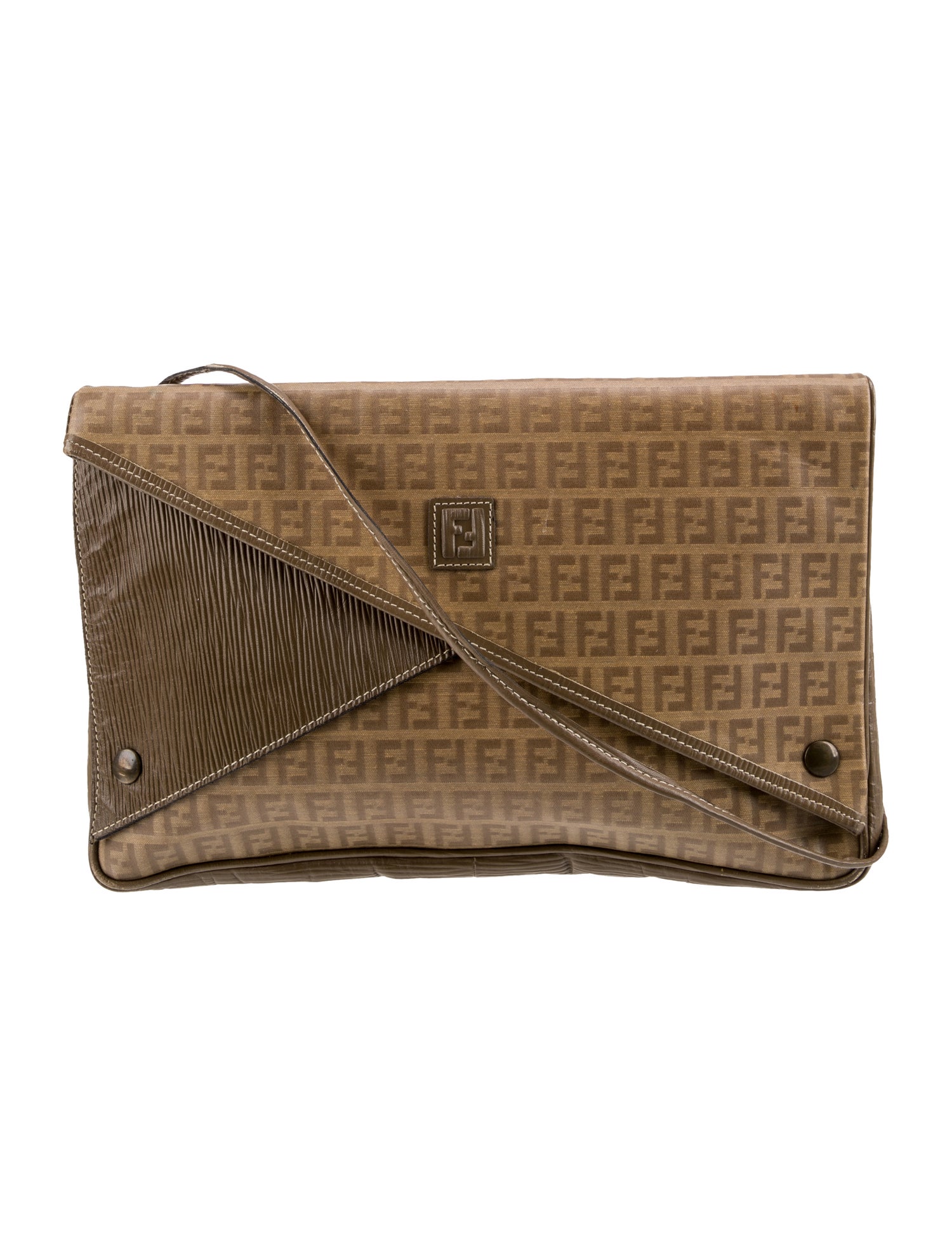 Fendi Zucchino FF Crossbody Bag