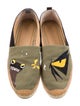 Fendi Monsters Motif Canvas Espadrilles