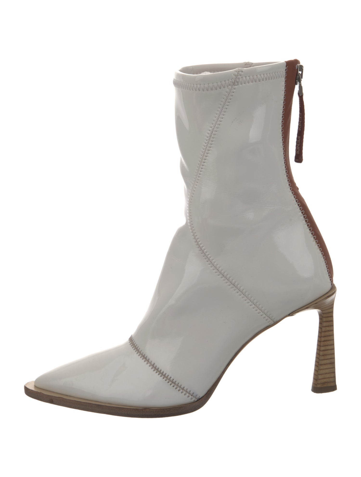 Fendi Patent Leather Sock Boots