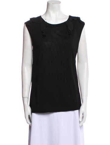 Fendi Tops Wool Scoop Neck Top S