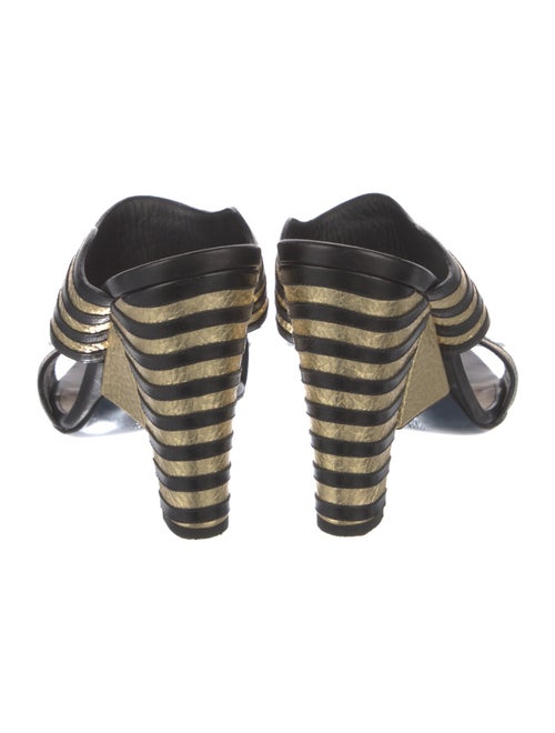 Fendi Leather Printed Slides