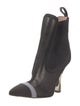 Fendi Mesh Grosgrain Trim Chelsea Boots