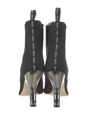 Fendi Mesh Grosgrain Trim Chelsea Boots