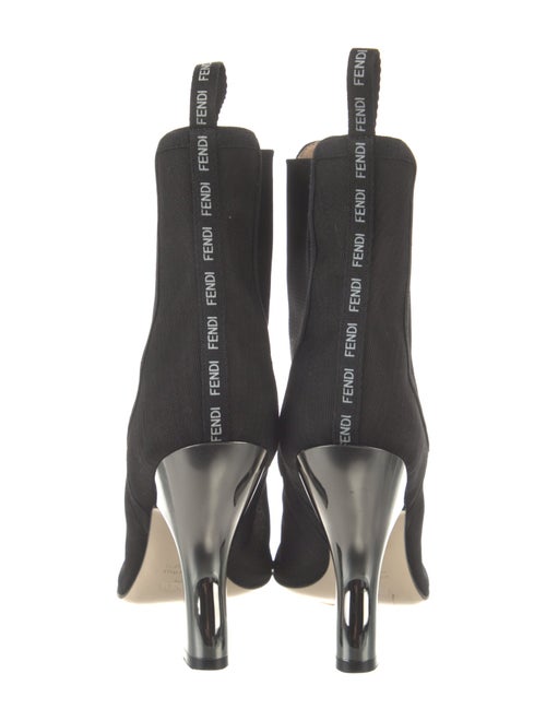 Fendi Mesh Grosgrain Trim Chelsea Boots
