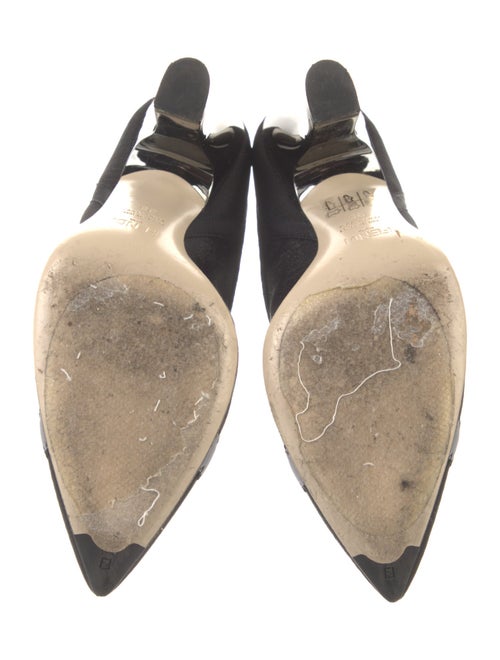 Fendi Mesh Grosgrain Trim Chelsea Boots