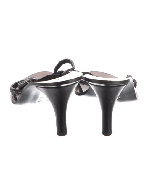 Fendi Leather Lasercut Accents Slides