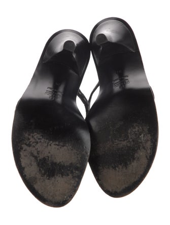 Fendi Leather Lasercut Accents Slides