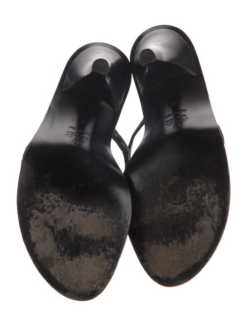 Fendi Leather Lasercut Accents Slides