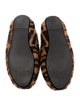Fendi Zucca FF Logo Shearling Flats