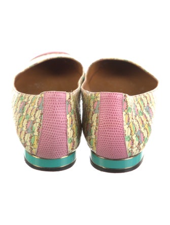 Fendi Patent Leather Printed Flats