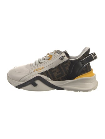 Fendi Zucca FF Logo Leather Sneakers