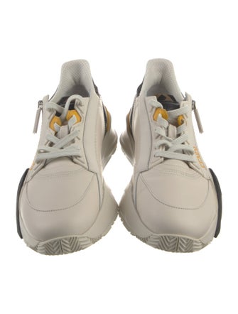 Fendi Zucca FF Logo Leather Sneakers