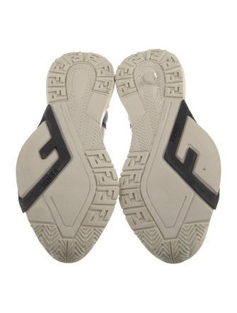 Fendi Zucca FF Logo Leather Sneakers