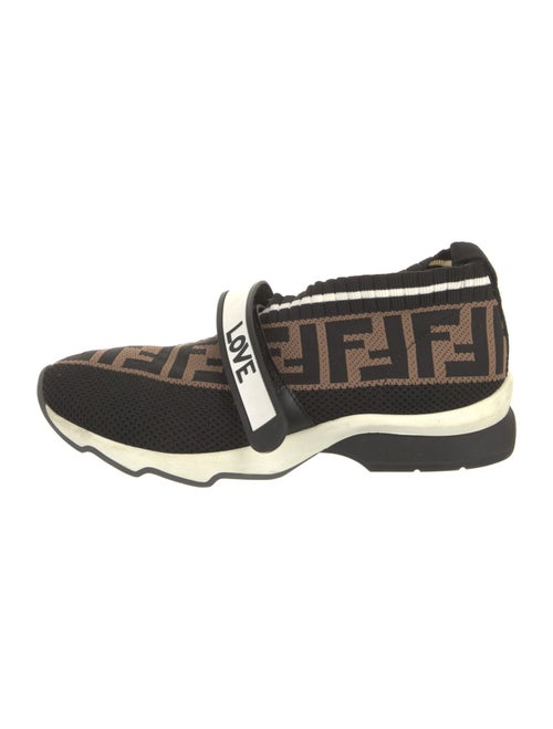 Fendi Zucca FF Logo Animal Print Sock Sneakers