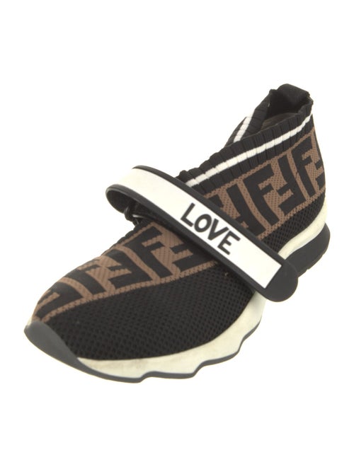 Fendi Zucca FF Logo Animal Print Sock Sneakers