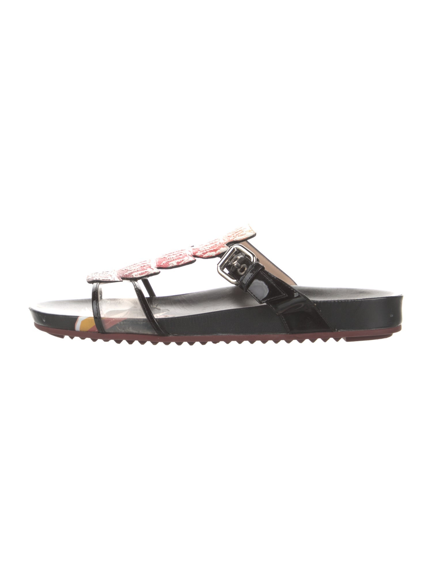 Fendi Patent Leather Slides