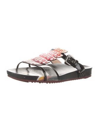 Fendi Patent Leather Slides