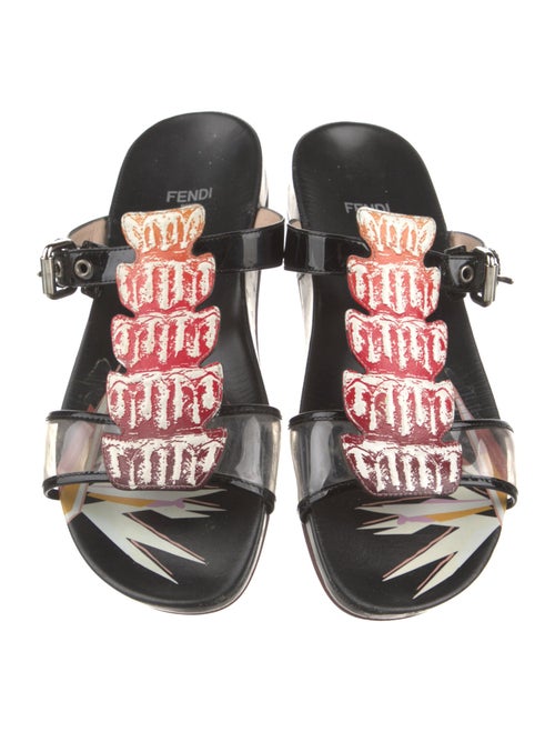 Fendi Patent Leather Slides