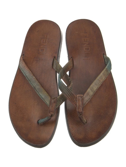 Fendi Leather Slides