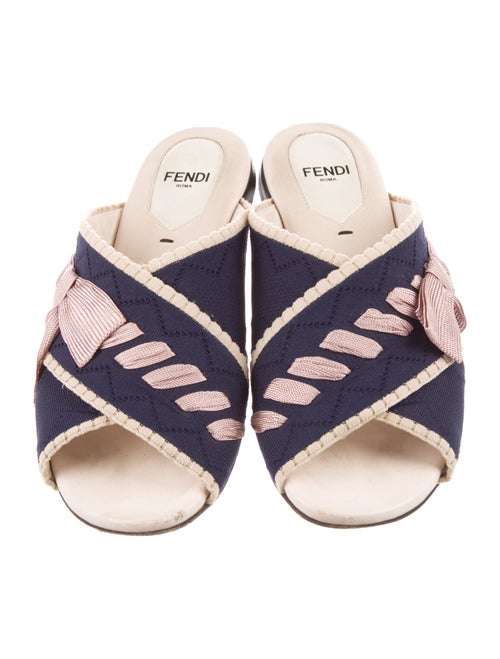 Fendi Bow Accents Slides