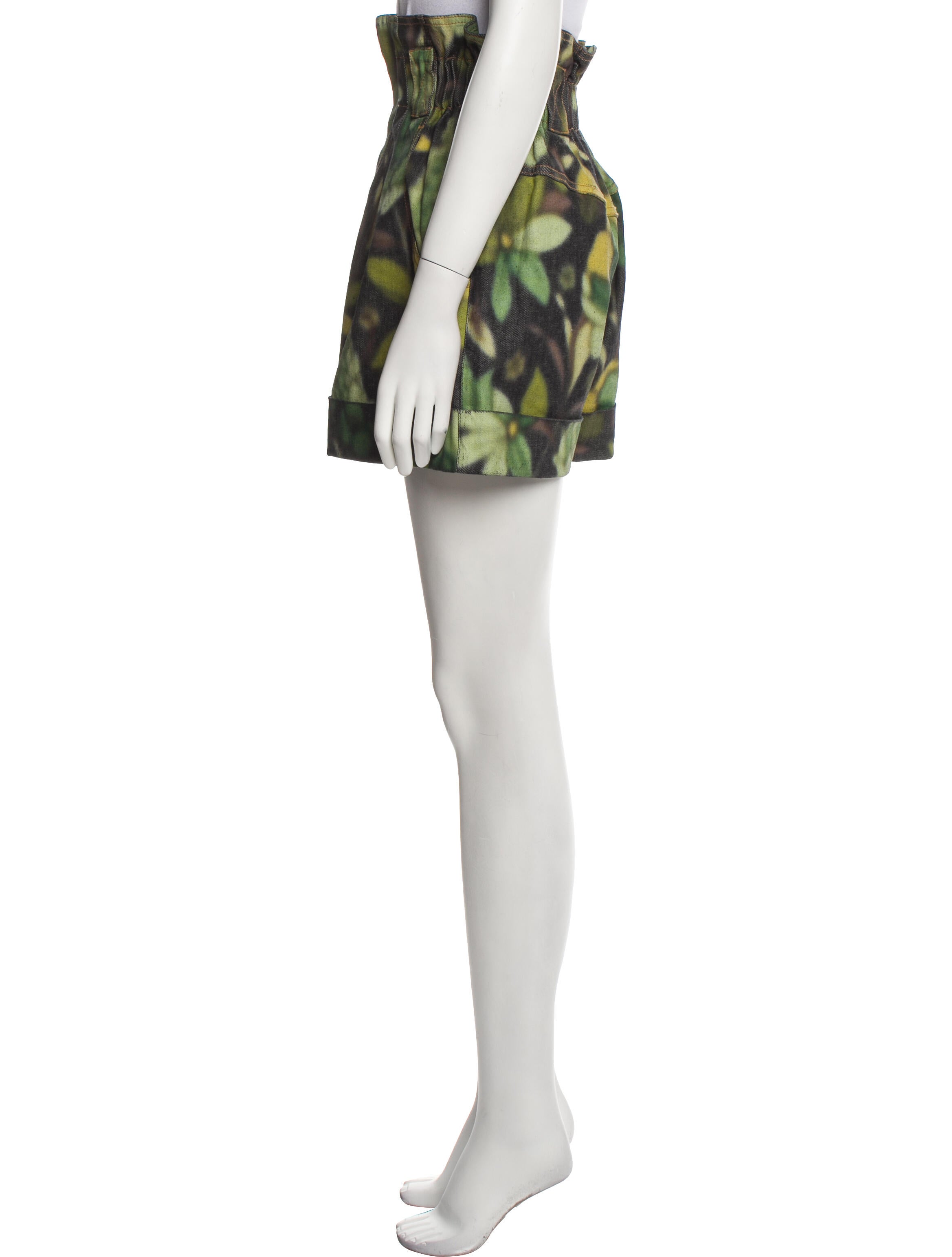 Fendi Tie-Dye Print Mini Shorts