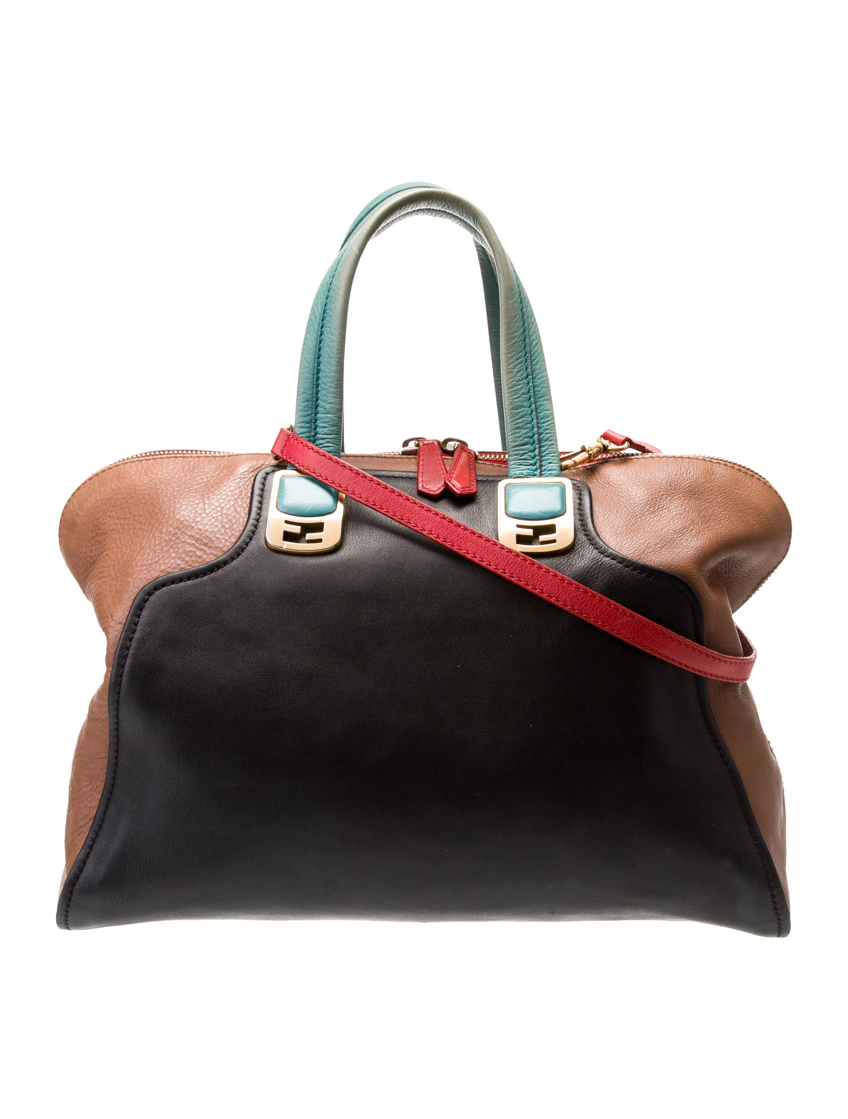 Fendi Leather Top Handle Bag