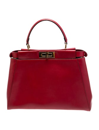 Fendi Leather Peekaboo Medium
