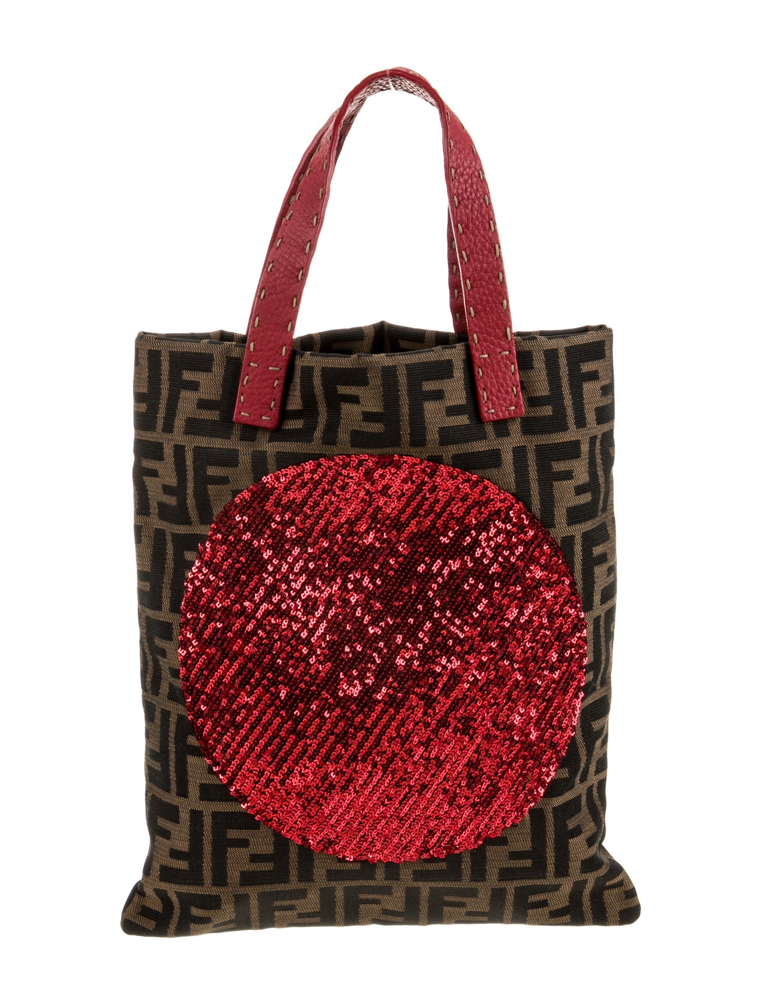 Fendi Zucca FF Tote Vintage - Brown Totes, Handbags - FEN371253 
