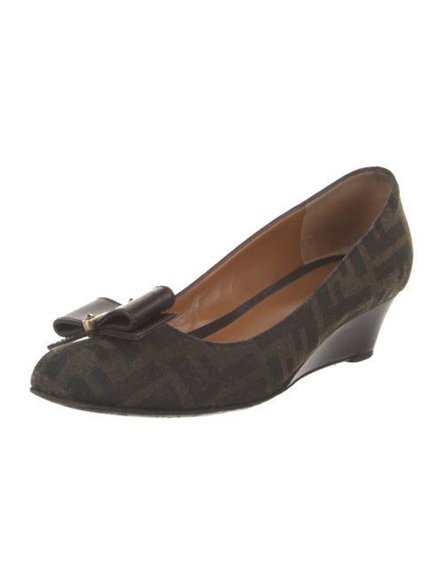 Fendi Canvas Printed Pumps