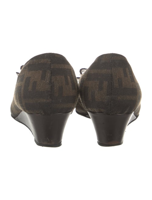 Fendi Canvas Printed Pumps