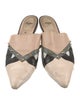 Fendi Monsters Motif Leather Mules