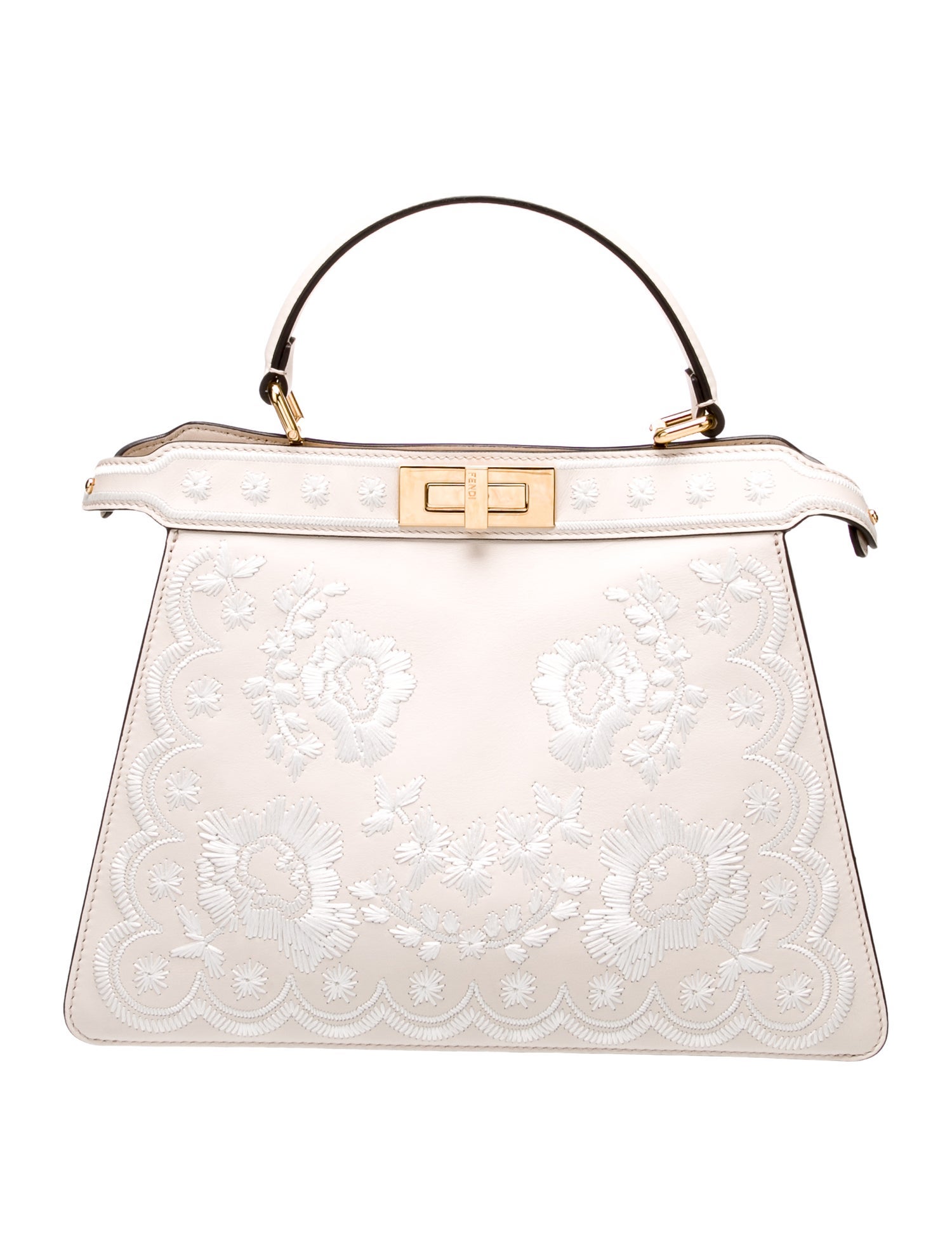 Fendi Leather Top Handle Bag