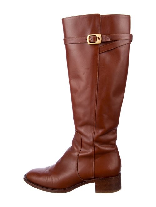 Fendi Leather Riding Boots