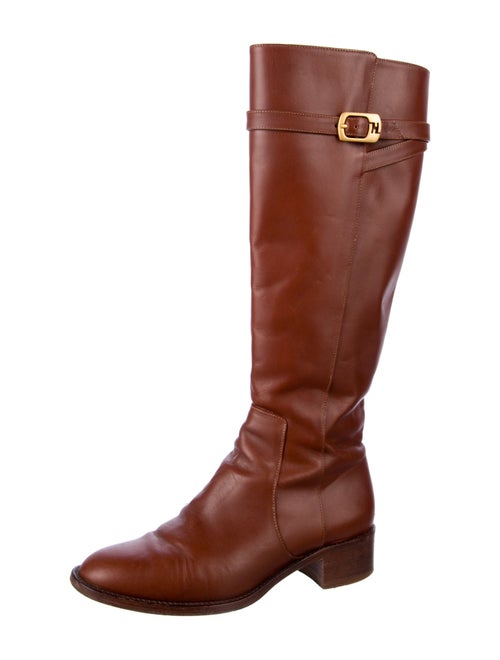Fendi Leather Riding Boots