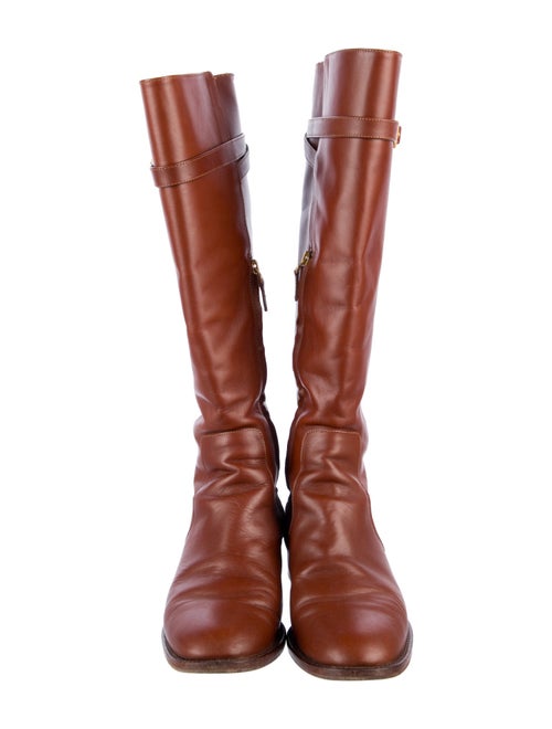 Fendi Leather Riding Boots
