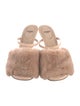 Fendi Mink Fur Trim Slides
