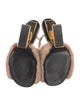 Fendi Mink Fur Trim Slides
