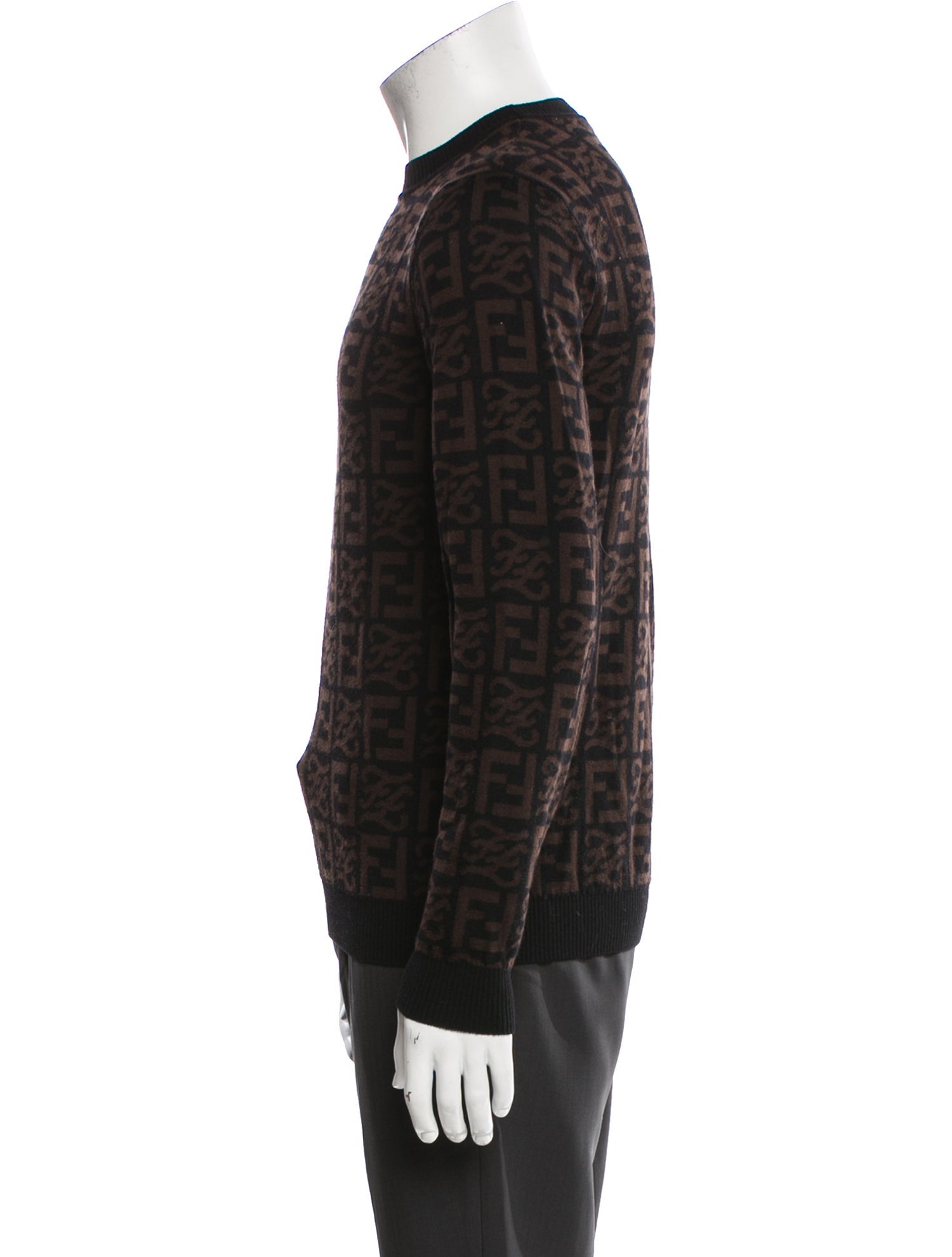 Fendi Virgin Wool Printed Pullover