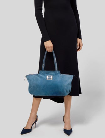 Fendi Suede Shoulder Bag