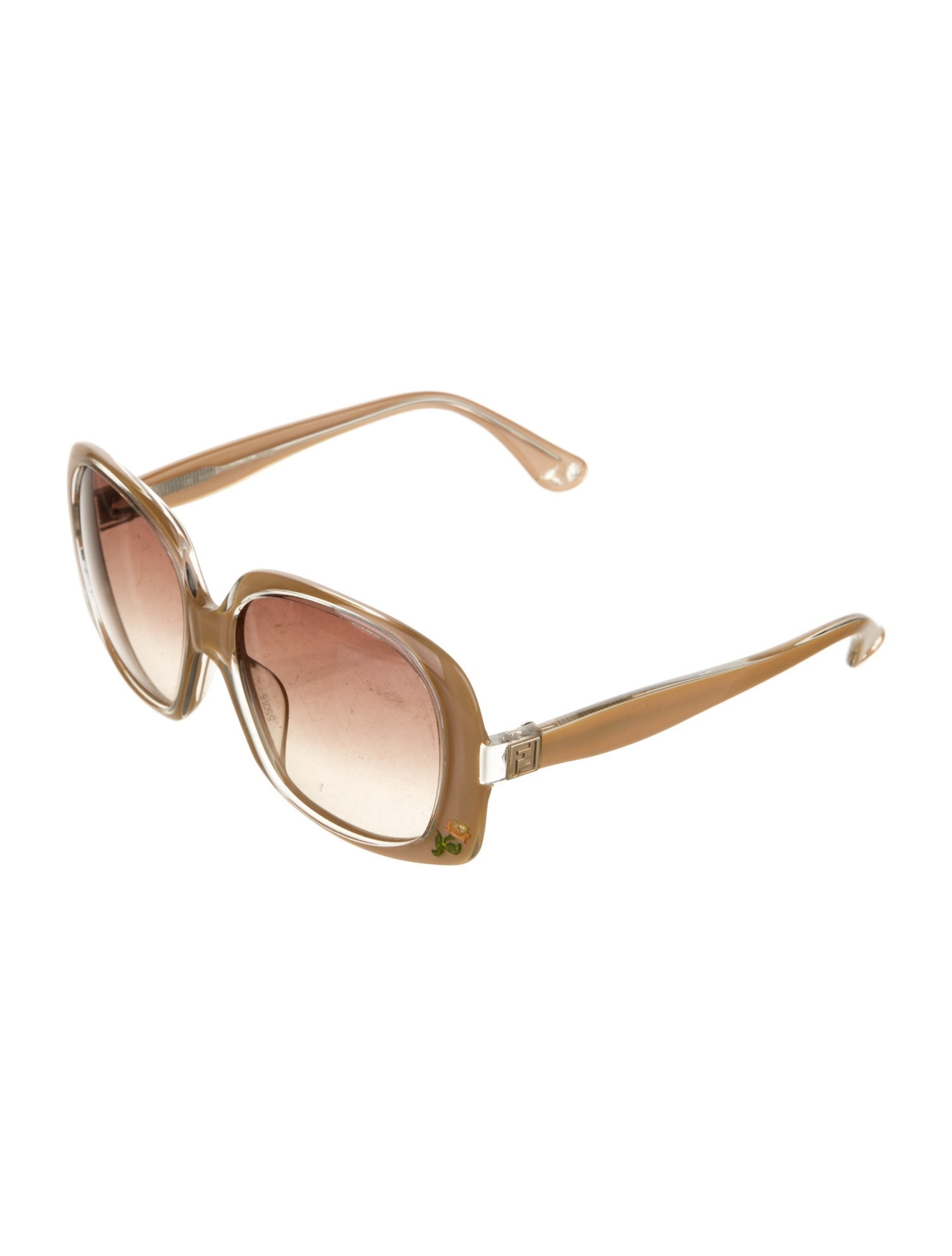Fendi Zucca FF Logo Oversize Sunglasses