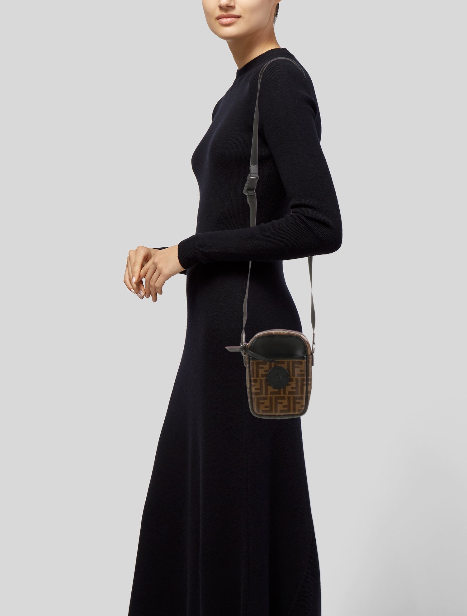 Fendi Zucca FF Messenger Bag