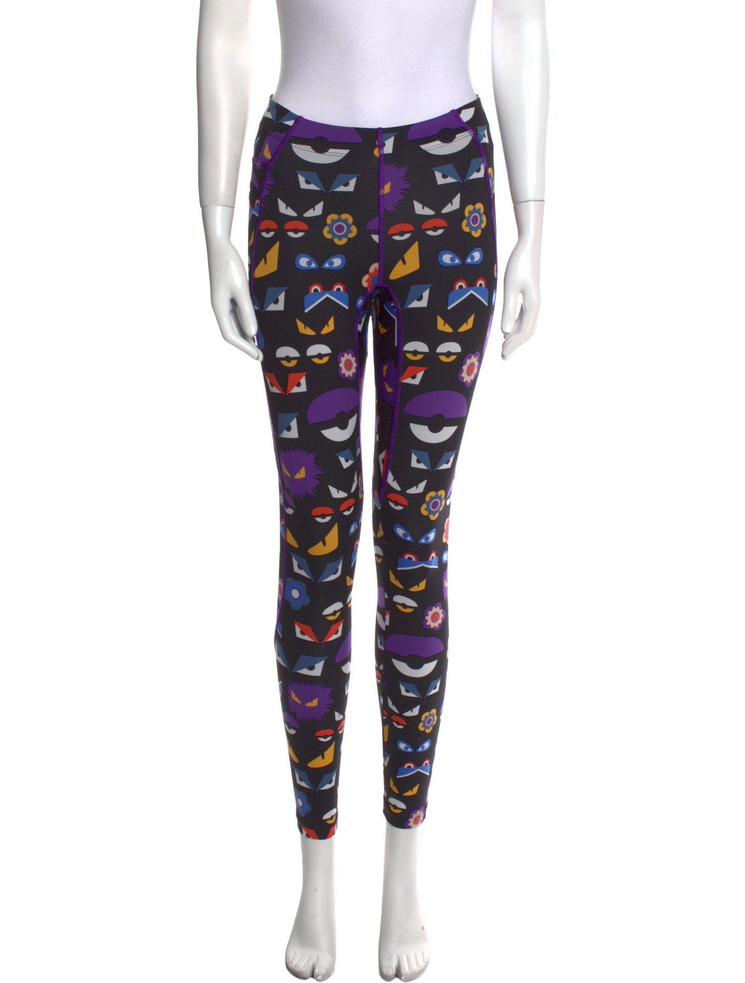 Fendi Nylon Skinny Leg Pants