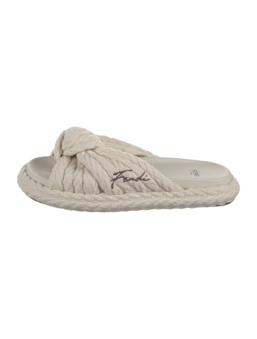 Fendi Embroidered Accent Espadrilles