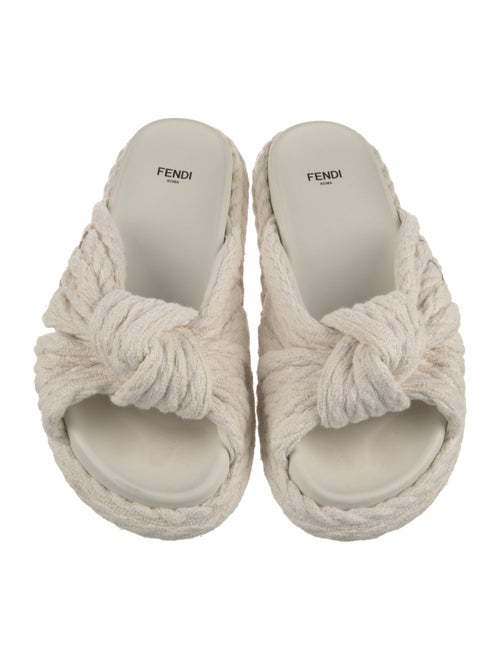 Fendi Embroidered Accent Espadrilles