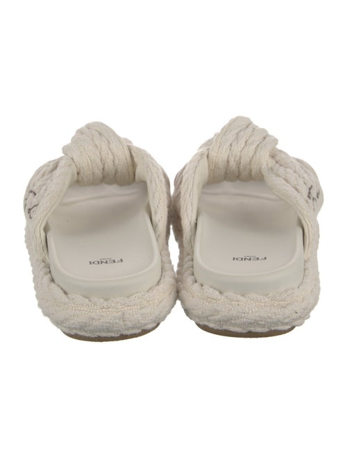Fendi Embroidered Accent Espadrilles